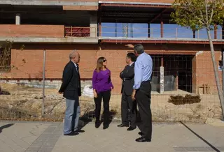 Visita a las obras del Parque del Deporte y la Salud