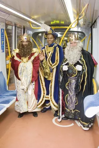 Los Reyes Magos llegaron a Boadilla en Metro ligero