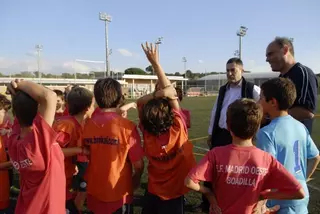 El alcalde visita las Escuelas Deportivas de Boadilla del Monte
