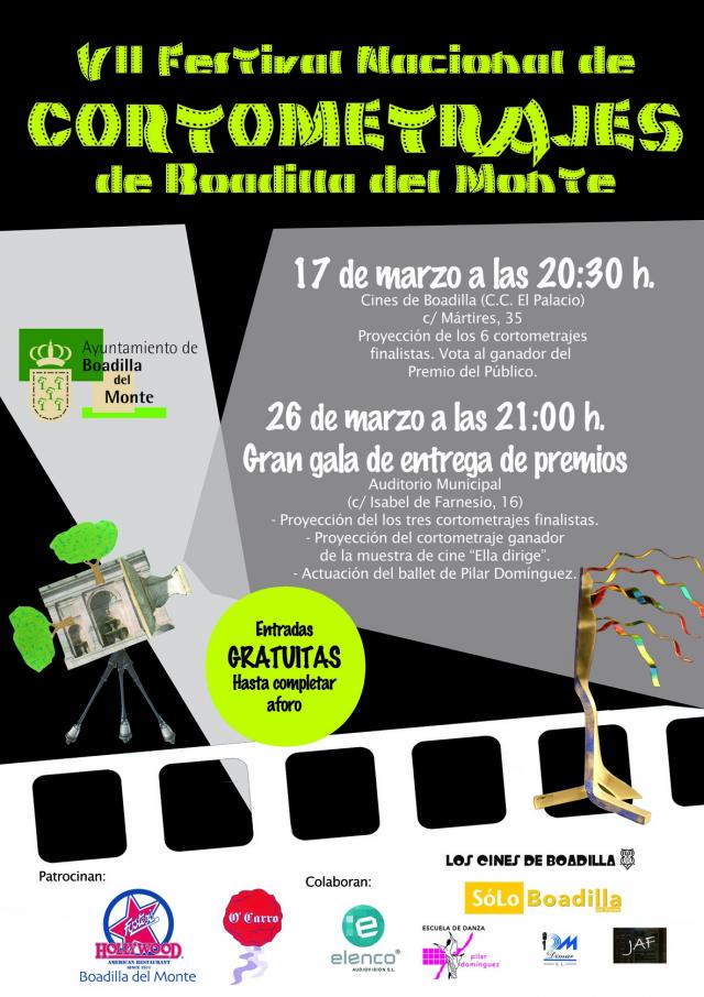 Boadilla acoge la entrega de premios de la VIII Edición del Festival Nacional de Cortometrajes