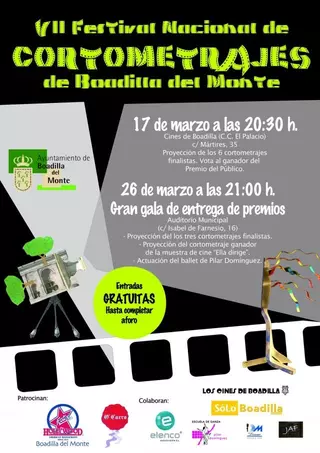 Boadilla acoge la entrega de premios de la VIII Edición del Festival Nacional de Cortometrajes