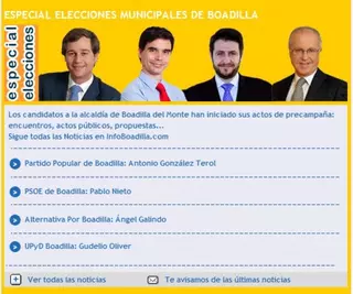 Especial Elecciones Municipales en InfoBoadilla.com