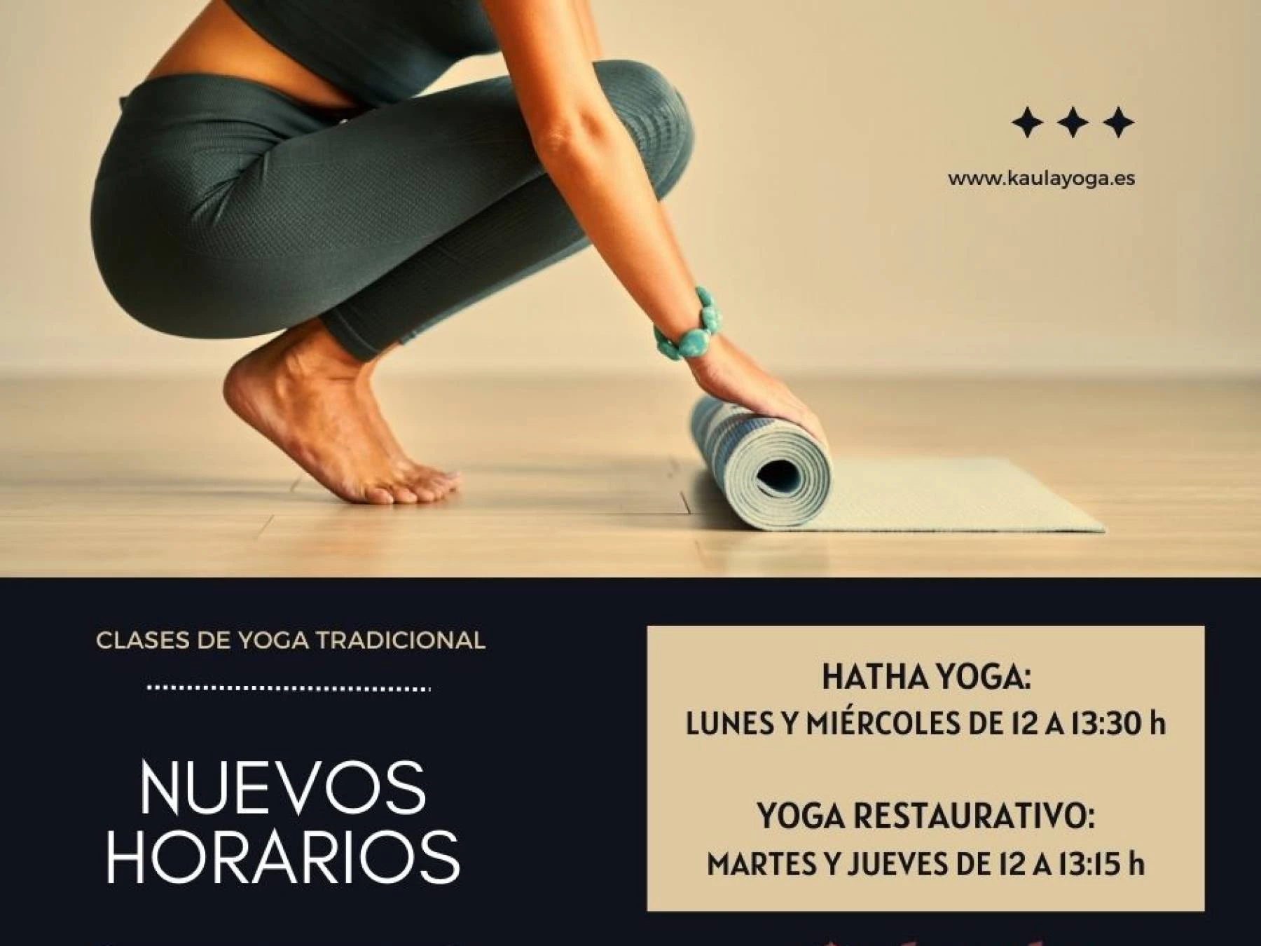 ¡¡Nuevas clases de Yoga Hatha y Yoga Restaurativo por las mañanas!!