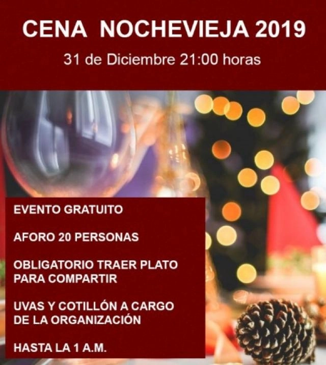 Cena Nochevieja 2019: Nadie cena solo