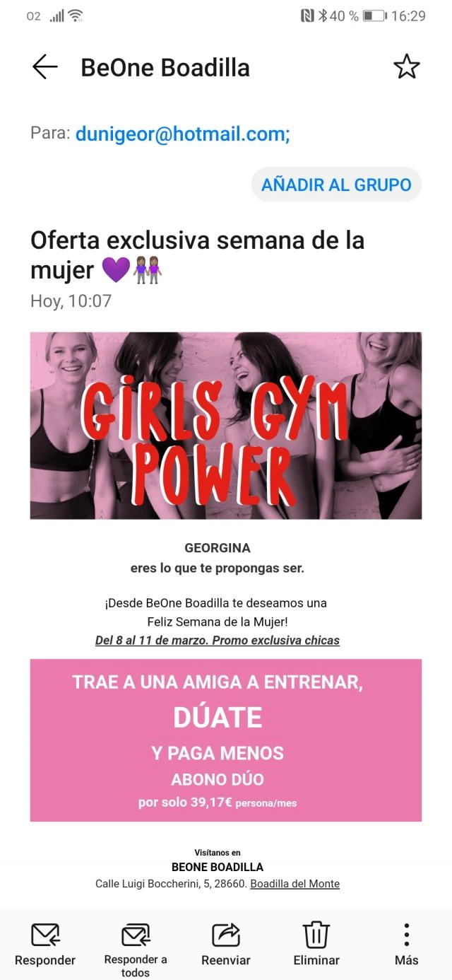 Busco a una mujer que se apunt